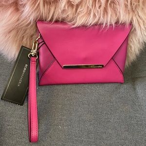 BCBGMAXAZRIA mini Harlow envelope clutch wristlet